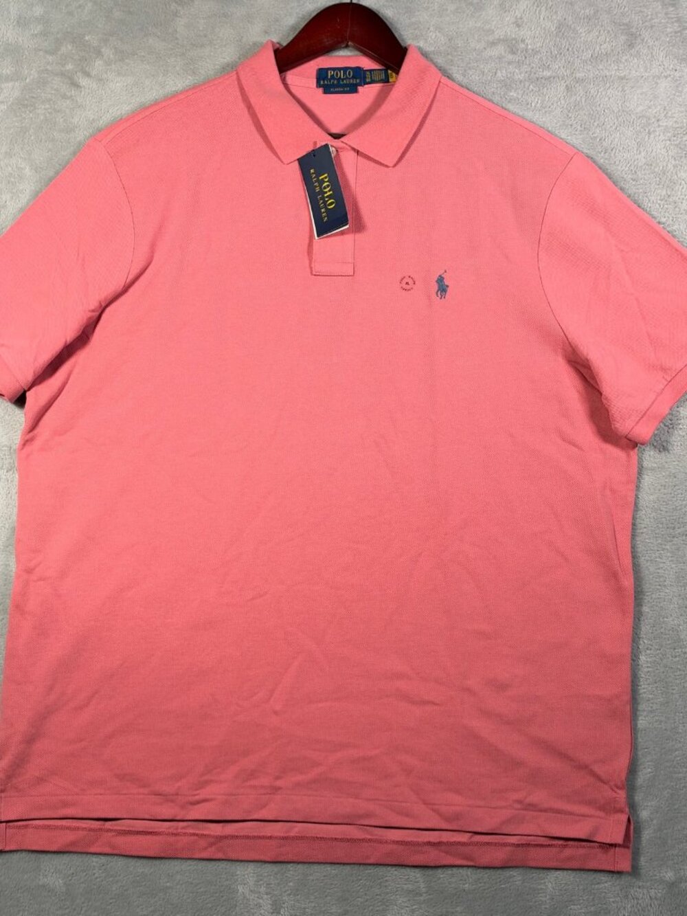 Polo Ralph Lauren Shirt Mens XL Pink Classic Fit Short Sleeve Pique Mesh $110